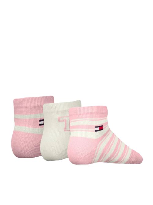 Calzino baby giftbox rosa 3pz. Tommy Hilfiger | 701236342001